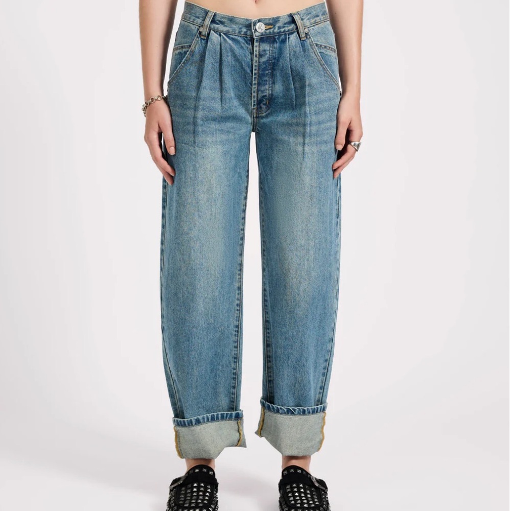 NWOT One Teaspoon Smith’s Wide Leg Tailored Jeans